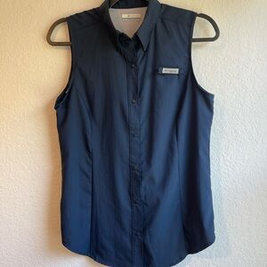 Columbia Navy Sleeveless Shirt